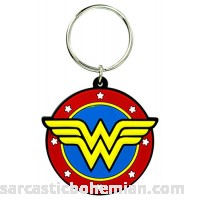 DC Wonder Woman Classic Logo Soft Touch PVC Key Ring B072QXC399